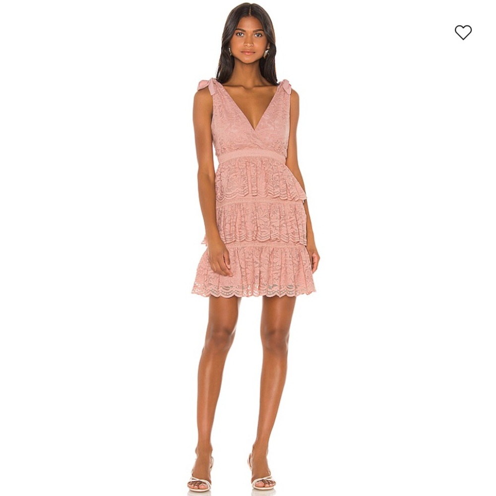 Bardot Roxie Dress in Dusty Pink